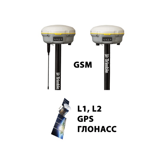 RTK комплект приемников R8s GSM Base+R8s Rover+TSC3