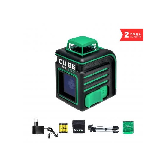 Лазерный уровень ADA CUBE 360 GREEN PROFESSIONAL EDITION