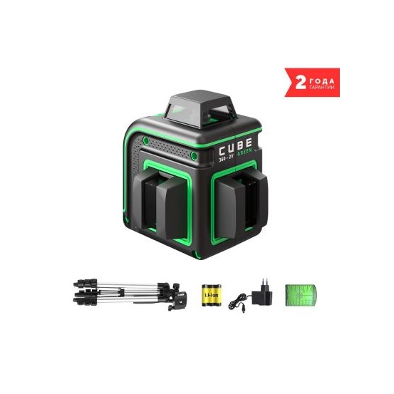 Лазерный уровень ADA CUBE 360 2V GREEN PROFESSIONAL EDITION