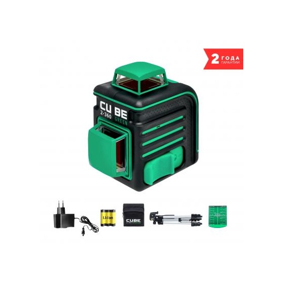 Лазерный уровень ADA CUBE 2-360 GREEN PROFESSIONAL EDITION