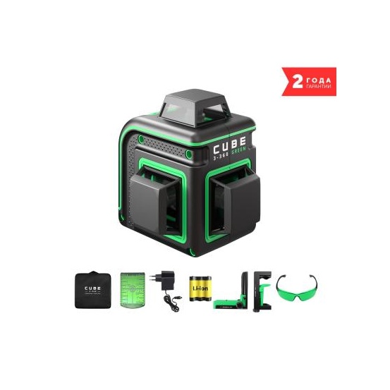 Лазерный уровень ADA CUBE 3-360 GREEN HOME EDITION