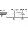 Переносной инфракрасный термометр (пирометр) «КМ3»