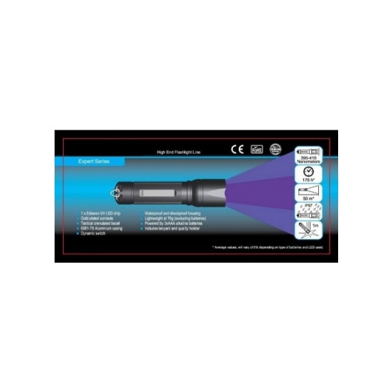 Фонарь ультрафиолетовый TQC LD7290 (UV spotlight)