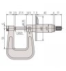 Циферблатный микрометр 119-202 для измерения листового металла