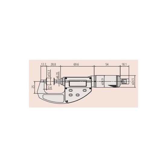 Дисковые микрометры ABSOLUTE Digimatic QuickMike 227-221