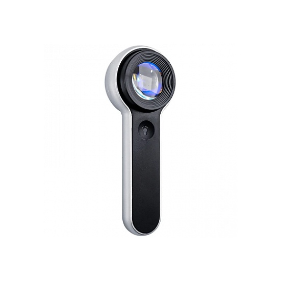 Лупа ручная с LED/UV подсветкой 10 крат (USB) АЛЬФА-НДТ