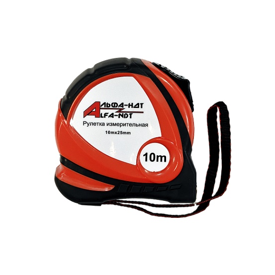 Рулетка Измерительная 10м х 25мм АЛЬФА-НДТ