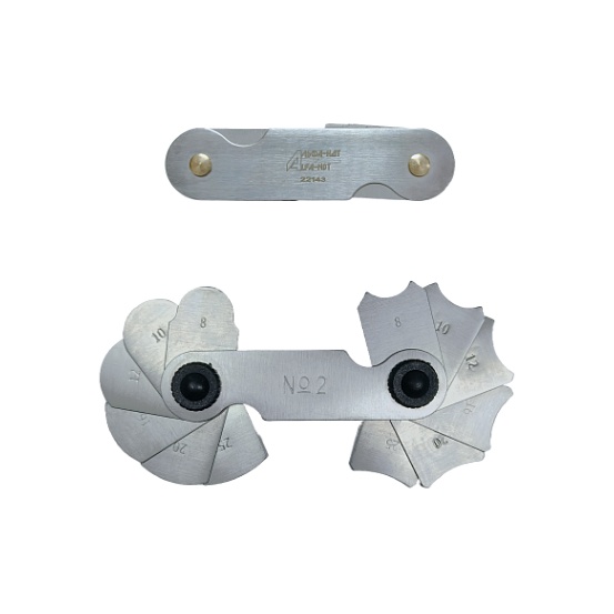 Радиусный шаблон №2 (R 8-25мм)