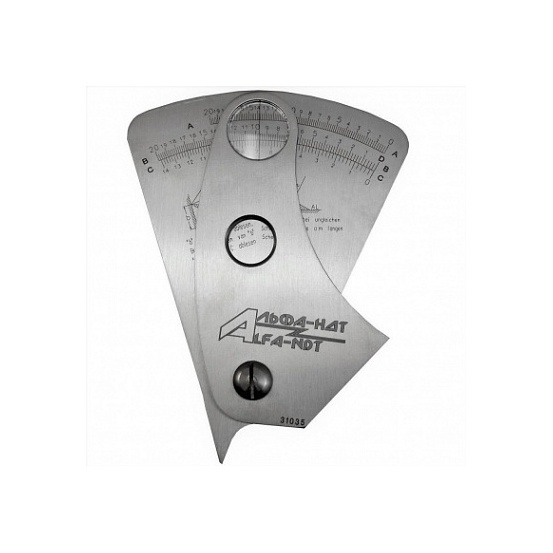 Универсальный калибр для сварных швов со считывающим окном WG 9