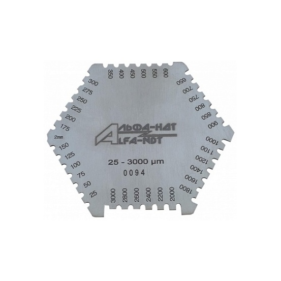 Толщиномер-гребенка мокрого слоя краски 25-3000