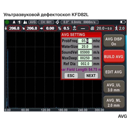 KFD82L Ультразвуковой дефектоскоп