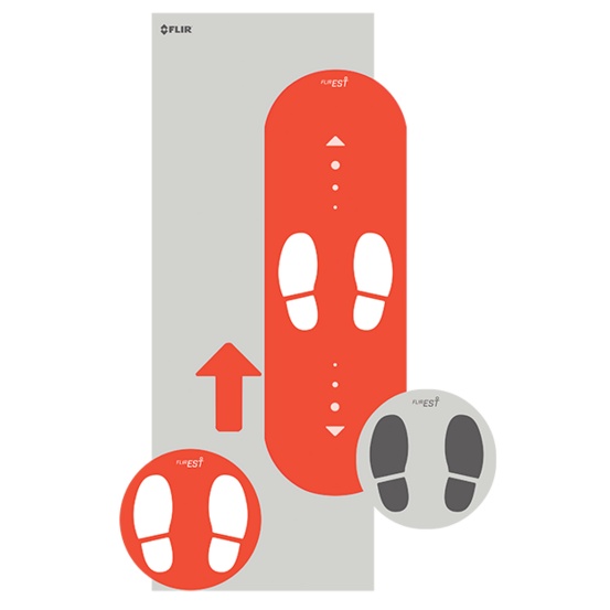 Задний фон и наклейки для теплового скрининга (T300366)