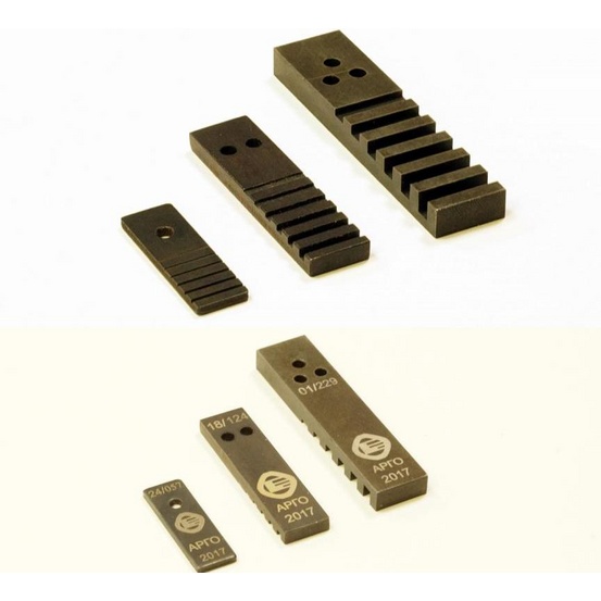 Эталон канавочный Fe №2 (12) с маркировкой и поверкой