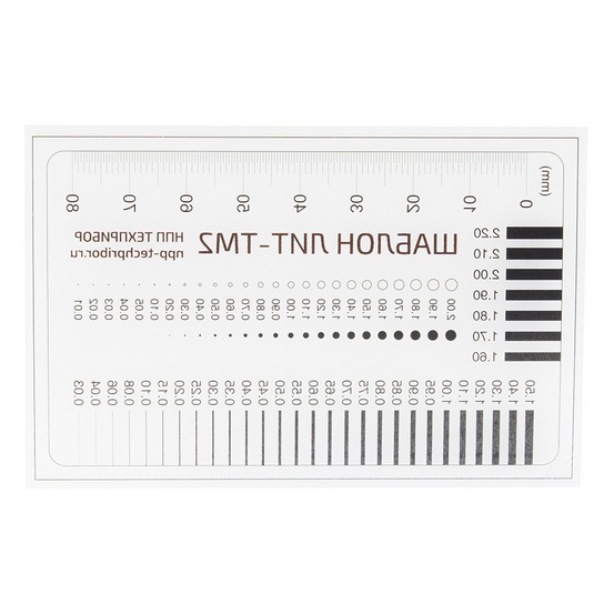 Шаблон для измерения трещин ЛИТ-ТМ2