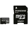Карта памяти 16 Гб micro SD Transcend HC с адаптером