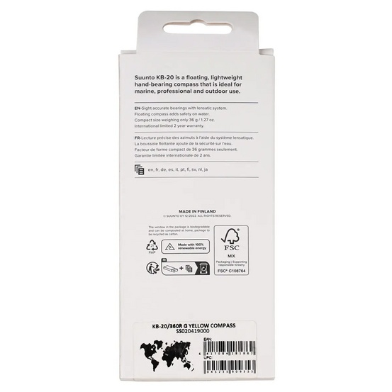 Нетонущий ручной компас-пеленгатор SUUNTO KB-20/360R G