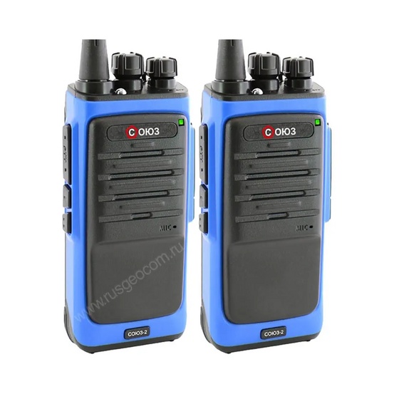 Комплект раций СОЮЗ-2х2 синий