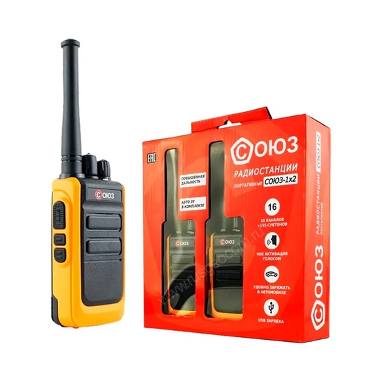 Комплект раций СОЮЗ-1х2 оранжевый