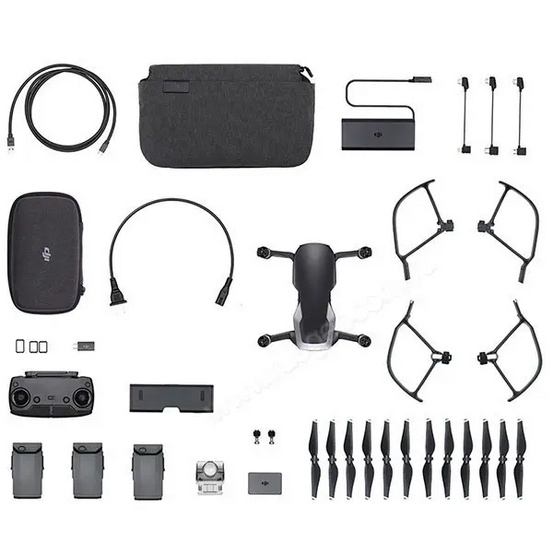 Квадрокоптер DJI Mavic Air Fly More Combo  (Onyx Black, черный)