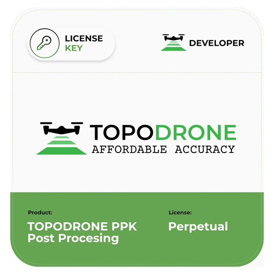 Лицензия на ПО TOPODRONE PPK Post Processing бессрочная