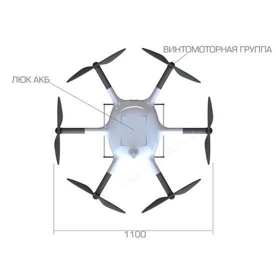 Гексакоптер Supercam X6M2