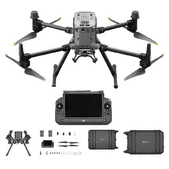 Квадрокоптер DJI Matrice 350 RTK + аккумуляторная батарея DJI TB60 + зарядная станция для DJI BS60 + комплект GNSS-приёмник RGK SR1 с контроллером RGK SC100
