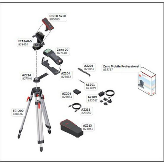 Комплект приемника Leica Zeno20 L2 Glonass Win