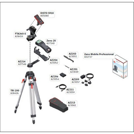 Комплект приемника Leica Zeno20 L2 Glonass Android