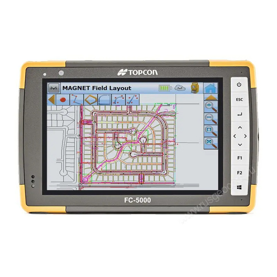 Полевой компьютер Topcon FC-5000 в роверном комплекте с ГНСС-приемником Topcon Hiper V