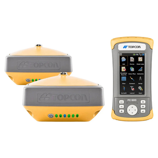 Комплект из двух приемников Topcon Hiper VR UHF/GSM и контроллера FC-500