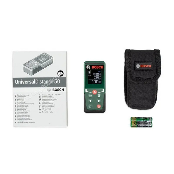 Лазерный дальномер Bosch Universal Distance 50 с калибровкой