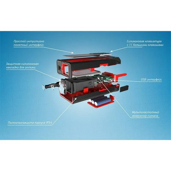 Лазерный дальномер-рулетка CONDTROL XP4 Pro с калибровкой