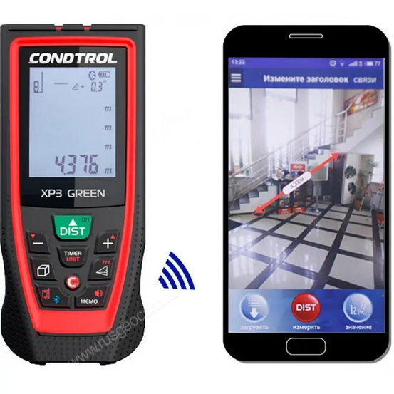Лазерный дальномер Condtrol XP3 Green с калибровкой