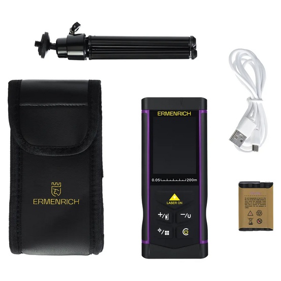 Лазерная рулетка с камерой Ermenrich PRO LR200