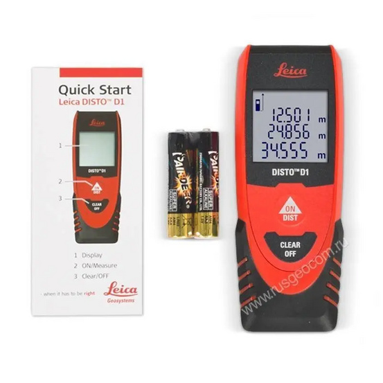 Лазерный дальномер Leica DISTO D1 с калибровкой
