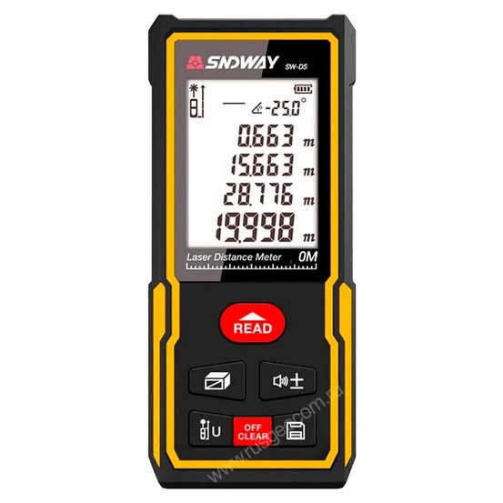 Лазерный дальномер SNDWAY SW-DS100 с калибровкой