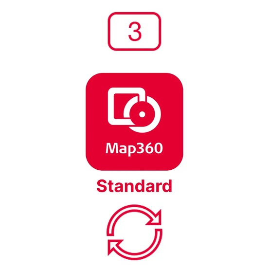 Право на обновление ПО Leica MAP 360 Standard CCP на три года