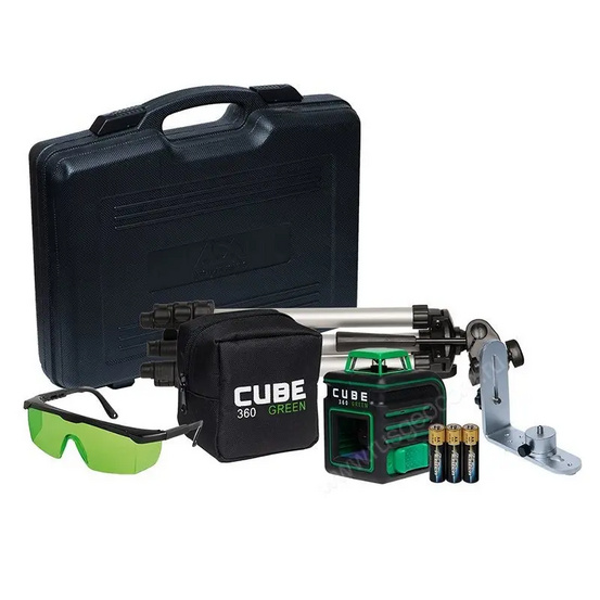 Лазерный уровень ADA Cube 360 Green Ultimate Edition с калибровкой
