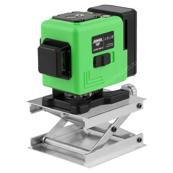 Лазерный уровень AMO LN 3D-360-3 с зеленым лучом