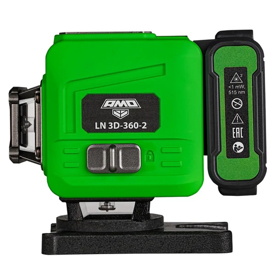 Лазерный уровень AMO LN 3D-360-2 с калибровкой с зеленым лучом