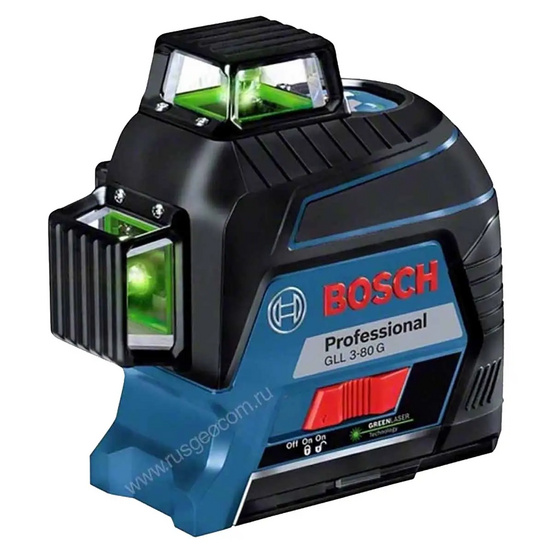 Лазерный уровень Bosch GLL 3-80 G Professional с калибровкой