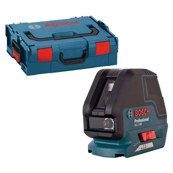 Лазерный уровень Bosch GLL 3-50 Professional с калибровкой + L-BOXX