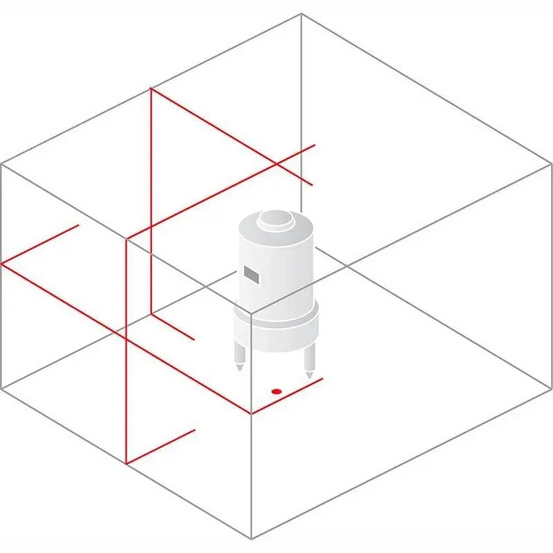 Лазерный уровень Bosch GLL 3-50 Professional с калибровкой + L-BOXX