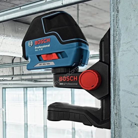 Лазерный уровень Bosch GLL 3-50+BM 1 с калибровкой