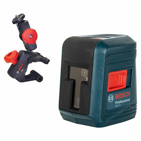 Лазерный уровень BOSCH GLL 2 с калибровкой с держателем MM2