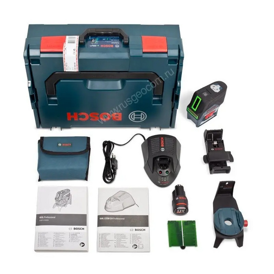 Лазерный уровень Bosch GCL 2-50 CG+RM2+BM 3 clip L-Boxx с калибровкой