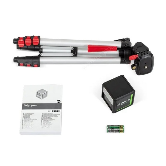 Лазерный нивелир Bosch Quigo Green с калибровкой со штативом