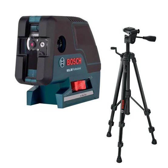 Лазерный уровень Bosch GCL 25 Professional + BT 150