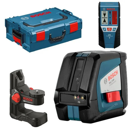 Лазерный нивелир Bosch GLL 2-50 Prof + BM1 + LR2 + L-BOXX