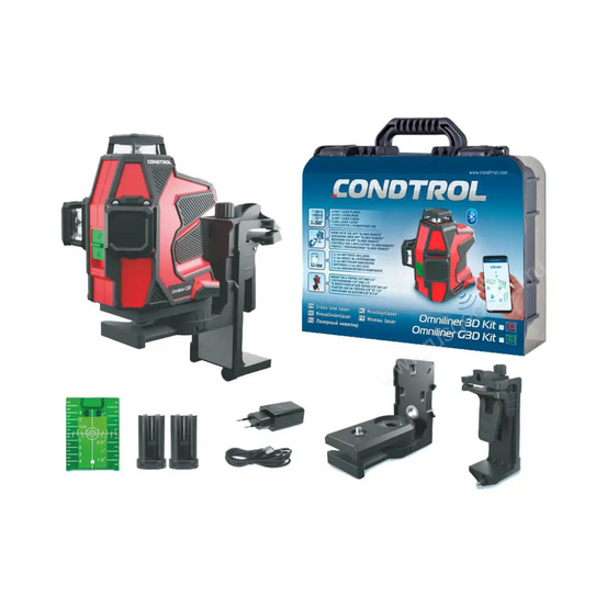Лазерный уровень Condtrol Omniliner 3D G Kit с зеленым лучом